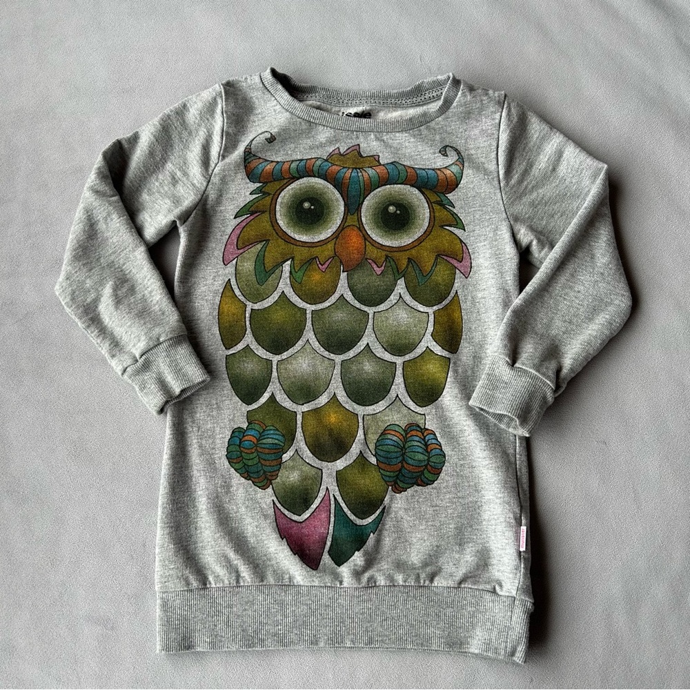 Munster ~ Owl ~ Sweater Dress ~ Girls Size 6